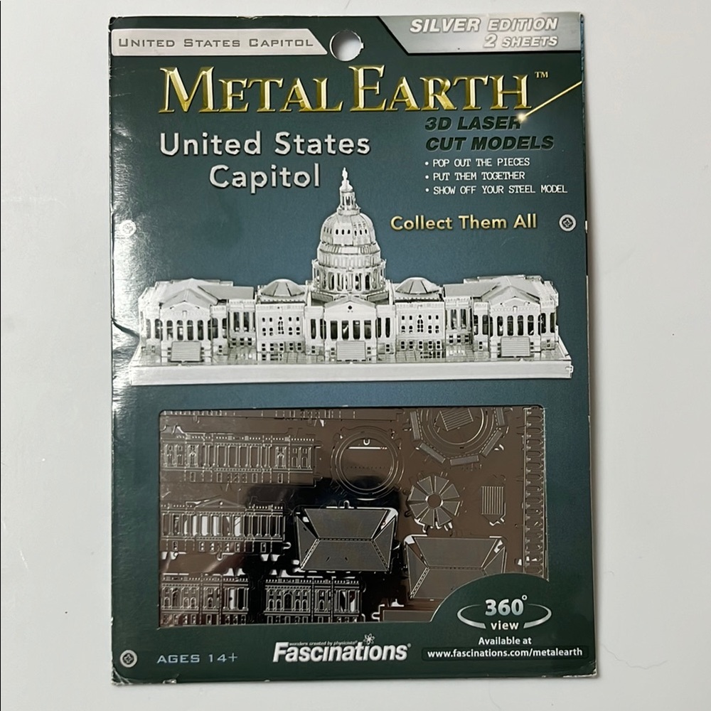 Metal Earth United States Capitol 3D Model Kit New in package